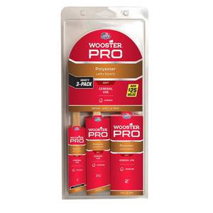 lot 145 image: Wooster 1 in. Pro Thin Angle Sash, 1-12 in. Angle Sash, 2 in. Flat Polyester Paintbrush Set (3-Pack)