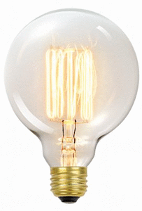 lot 148 image: Globe Electric 01320 60 Watt Vintage Edison G30 Vanity Tungsten Incandescent Filament Light Bulb- Qty4