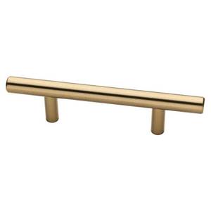 lot 152 image: Liberty 3 in. (76 mm) Center-to-Center Champagne Bronze Bar Drawer Pull -Qty6