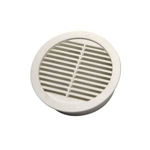 lot 158 image: Master Flow 4 in. Resin Circular Mini Wall Louver Soffit Vent in White (4-Pack) -Qty6 bags24 circular covers