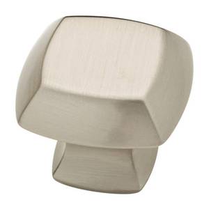 lot 181 image: Liberty Mandara 1-14 in. (32mm) Satin Nickel Square Cabinet Knob set of 7