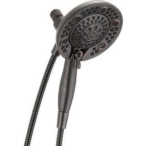lot 191 image: Delta In2ition 2.5 GPM 2-In-1 Hand Held & Rain Shower Head Combo Venetian Bronze