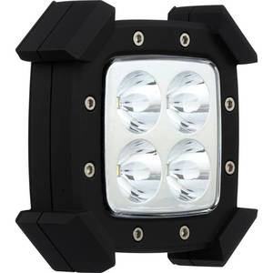 lot 198 image: Westek LED Rugged Under Cabinet Puck Lighting (2-Pack), Black