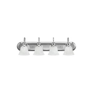 lot 205 image: Sea Gull Lighting-Windgate - Four Light Bath Vanity Transitional