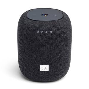 lot 11 image: JBL - Link Music Smart Wi-Fi and Bluetooth Speaker with Google Assistant - Black