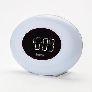 lot 24 image: iHome iM30SC Color Changing Alarm Clock with FM Radio & USB Charging, Black