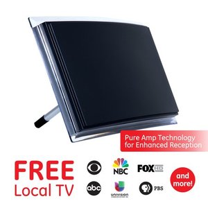 lot 33 image: GE Pro Crystal HD Indoor TV Antenna, 50 Mile Range, VHFUHF HDTV, 34134