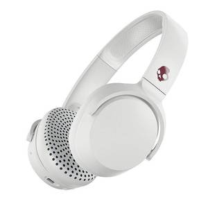 lot 127 image: Skullcandy Riff Bluetooth Wireless Over Ear Headphone with Microphone in Gray & Crimson