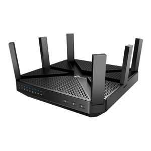 lot 155 image: TP-Link - Archer AC4000 Tri-Band Wi-Fi 5 Router - Black