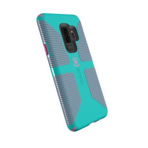 lot 212 image: Speck CandyShell Grip Case for Galaxy S9, Blue and Pink
