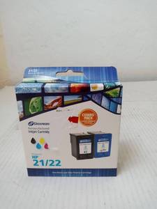 lot 222 image: Dataproducts DPC5152AN Remanufactured Ink Cartridge Replacement for HP #2122 (Combo Pack - Black & Tri-Color)