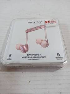 lot 264 image: Happy Plugs Ear Piece Ii Pink Bluetooth Wireless In-ear Canal Headphones QTY 2