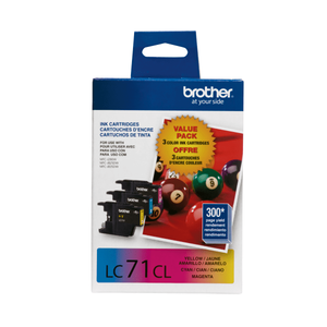 lot 284 image: Brother - LC713PKS Standard-Yield 3-Pack Ink Cartridges - YellowCyanMagenta - CyanMagentaYellow
