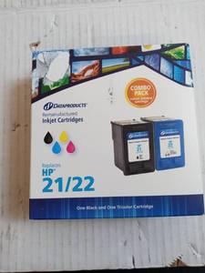 lot 293 image: Dataproducts DPC5152AN Remanufactured Ink Cartridge Replacement for HP #2122 (Combo Pack - Black & Tri-Color)