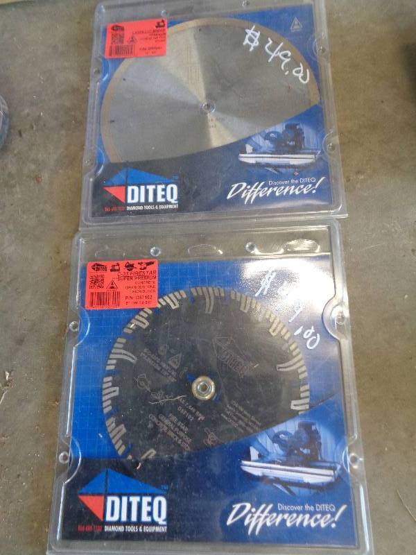 lot 45 image: 2 Concrete Saw Blades