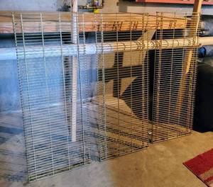 lot 8043 image: (3) Heavy Duty Wire Shelves 47.25 L x 18.5 D