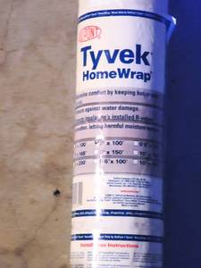 lot 8067 image: 9 x 100 Tyvek House Wrap Roll - unopened