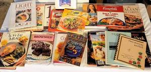 lot 8118 image: Huge Lot of Cookbooks - Rachel Ray, Betty Crocker, Better Homes and Gardens, 101 Things To Do With A Slow Cooker  much more
