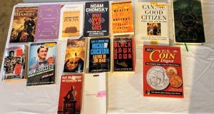 lot 8121 image: (15) Book Lot - Black Hawk Down, Jumper, Animal Farm, The Illustrated Man, Hamlet, Poetry  more