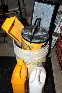 lot 8038 image: Assorted Lot of Tiling Tools, Flooring Tools, Concrete Patcher and Sealers