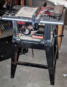 lot 8026 image: Craftsman 2.5HP 5000 R.P.M. 10 Blade Table Saw , Model No. 137.221940